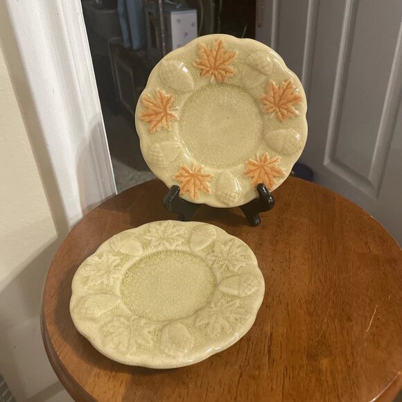 Vintage Pier 1 Imports Ceramic Candle Holder - Set of 2 - Picture 1 of 4